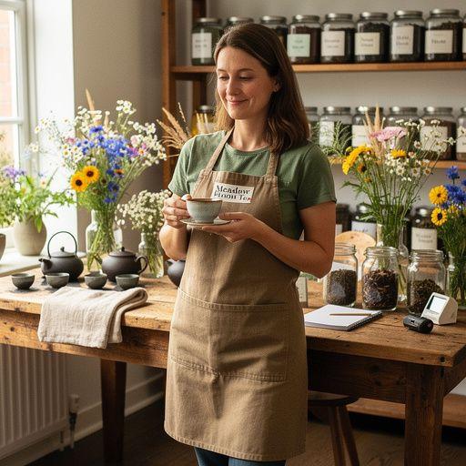 Színes virágkeverék teafű, amely a természet szépségét idézi.